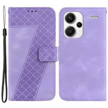 For Xiaomi Redmi Note 13 Pro+ 5G Flip Phone Case Leather Wallet Cover 7-Shape Pattern
