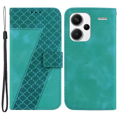 For Xiaomi Redmi Note 13 Pro+ 5G Flip Phone Case Leather Wallet Cover 7-Shape Pattern
