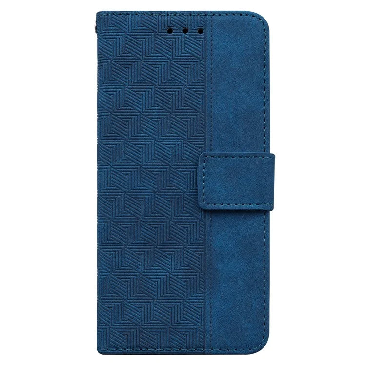 For Xiaomi Redmi Note 13 Pro+ 5G Wallet Case Geometry Pattern PU Leather Phone Cover