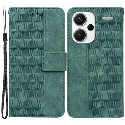 For Xiaomi Redmi Note 13 Pro+ 5G Wallet Case Geometry Pattern PU Leather Phone Cover