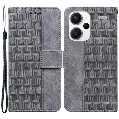 For Xiaomi Redmi Note 13 Pro+ 5G Wallet Case Geometry Pattern PU Leather Phone Cover