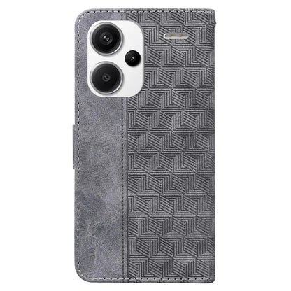 For Xiaomi Redmi Note 13 Pro+ 5G Wallet Case Geometry Pattern PU Leather Phone Cover