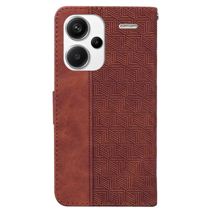 For Xiaomi Redmi Note 13 Pro+ 5G Wallet Case Geometry Pattern PU Leather Phone Cover