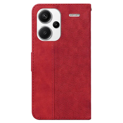 For Xiaomi Redmi Note 13 Pro+ 5G Wallet Case Geometry Pattern PU Leather Phone Cover