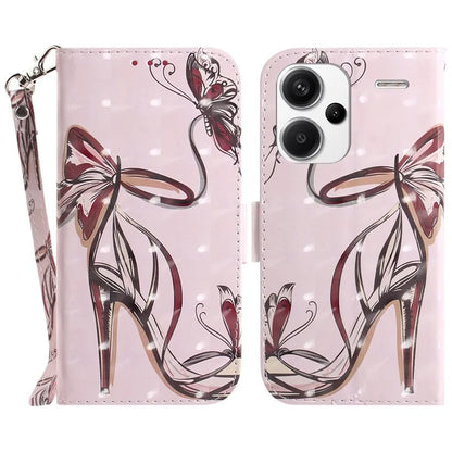 For Xiaomi Redmi Note 13 Pro+ 5G Case 3D Pattern Leather Wallet Phone Cover Handbag