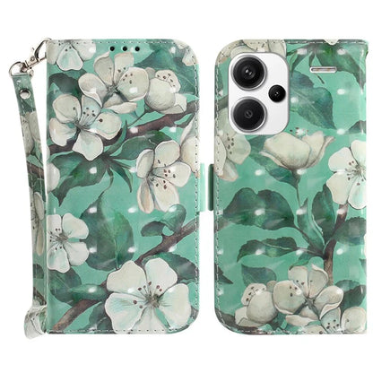 For Xiaomi Redmi Note 13 Pro+ 5G Case 3D Pattern Leather Wallet Phone Cover Handbag