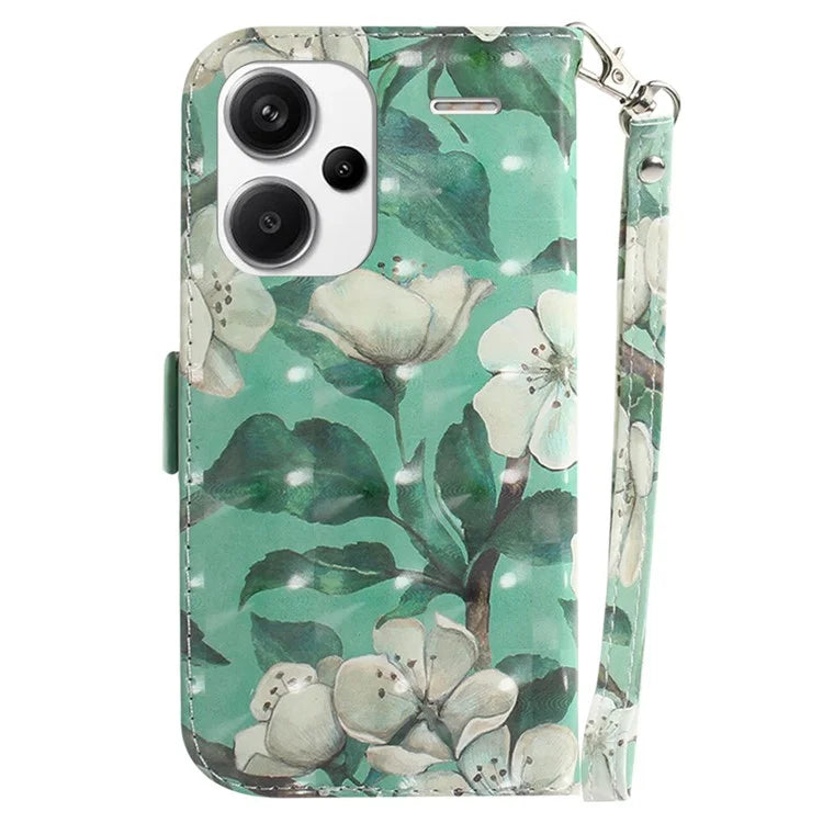 For Xiaomi Redmi Note 13 Pro+ 5G Case 3D Pattern Leather Wallet Phone Cover Handbag