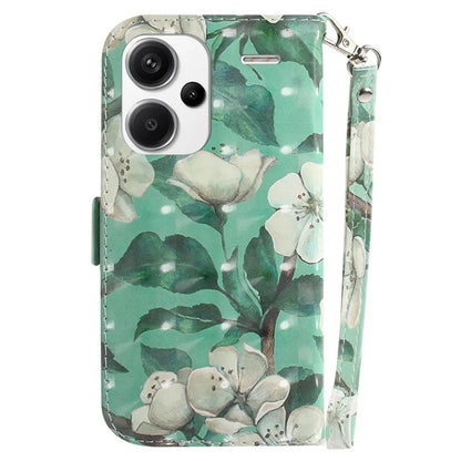 For Xiaomi Redmi Note 13 Pro+ 5G Case 3D Pattern Leather Wallet Phone Cover Handbag