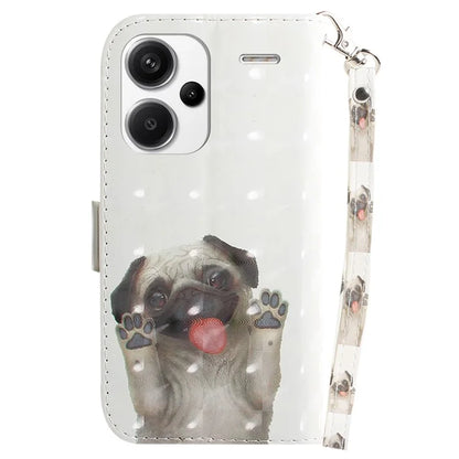 For Xiaomi Redmi Note 13 Pro+ 5G Case 3D Pattern Leather Wallet Phone Cover Handbag