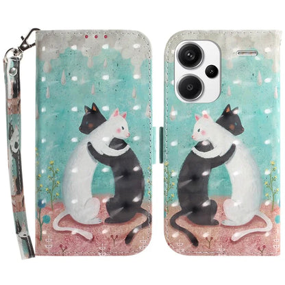 For Xiaomi Redmi Note 13 Pro+ 5G Case 3D Pattern Leather Wallet Phone Cover Handbag