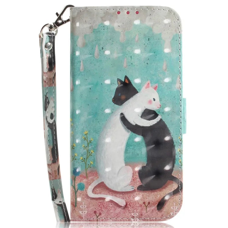 For Xiaomi Redmi Note 13 Pro+ 5G Case 3D Pattern Leather Wallet Phone Cover Handbag