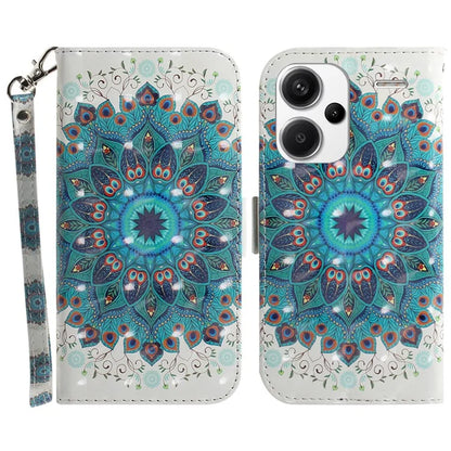 For Xiaomi Redmi Note 13 Pro+ 5G Case 3D Pattern Leather Wallet Phone Cover Handbag