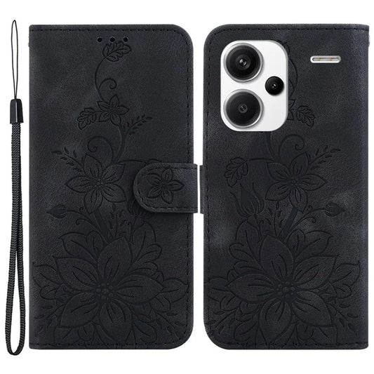 For Xiaomi Redmi Note 13 Pro+ 5G Wallet Case Flower Magnetic Leather Folio Phone Cover