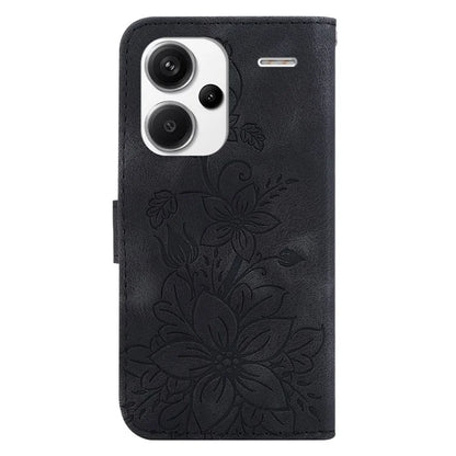 For Xiaomi Redmi Note 13 Pro+ 5G Wallet Case Flower Magnetic Leather Folio Phone Cover