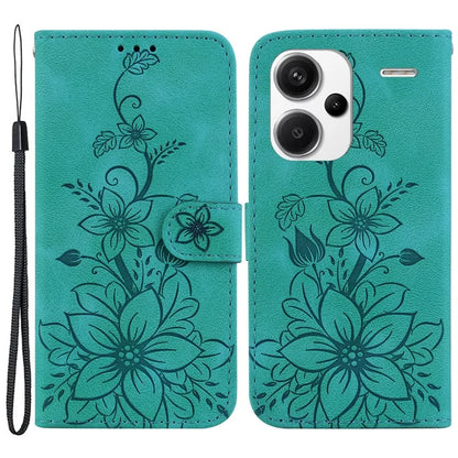 For Xiaomi Redmi Note 13 Pro+ 5G Wallet Case Flower Magnetic Leather Folio Phone Cover