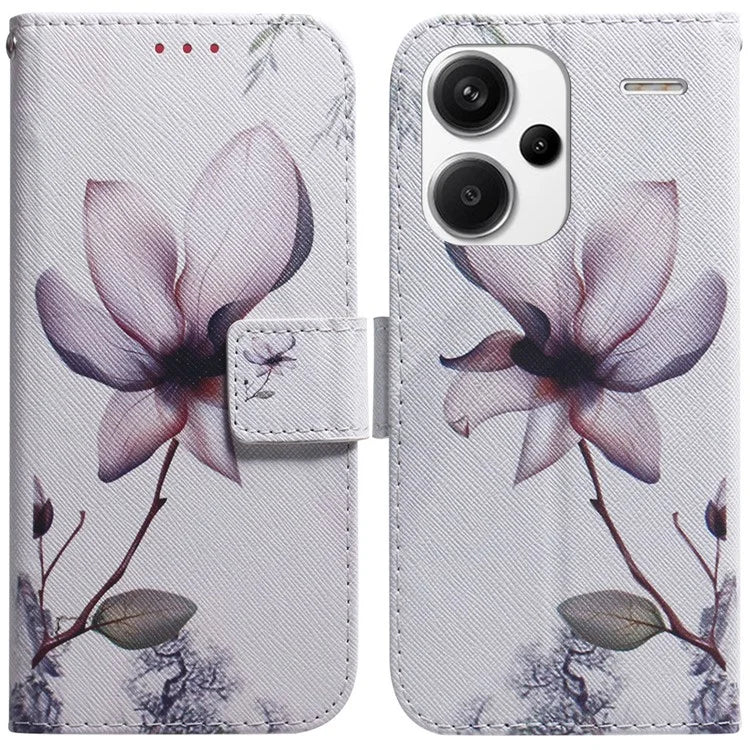 For Xiaomi Redmi Note 13 Pro+ 5G Flip Phone Cover Pattern Print Wallet Case