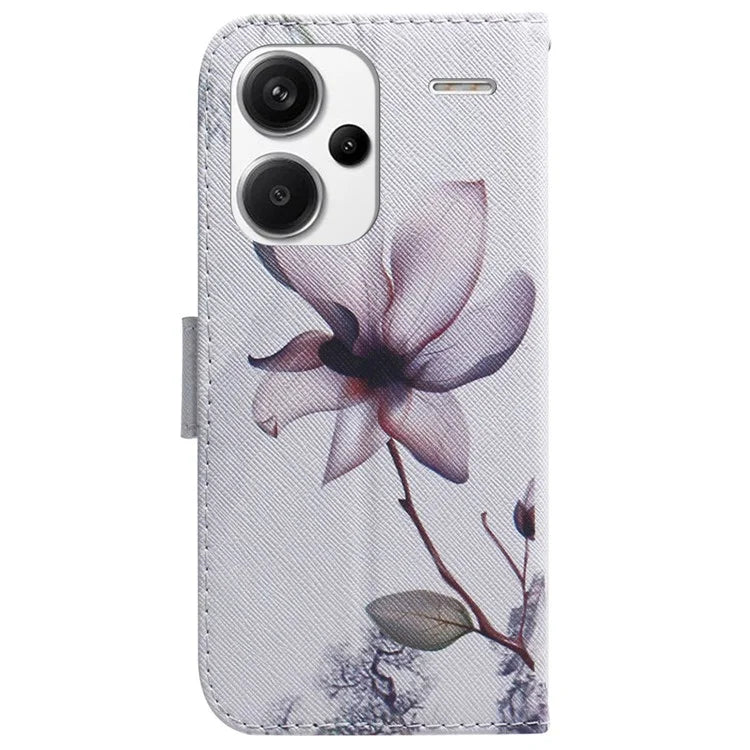 For Xiaomi Redmi Note 13 Pro+ 5G Flip Phone Cover Pattern Print Wallet Case