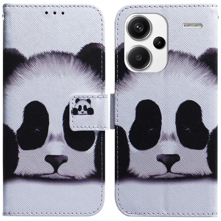 For Xiaomi Redmi Note 13 Pro+ 5G Flip Phone Cover Pattern Print Wallet Case