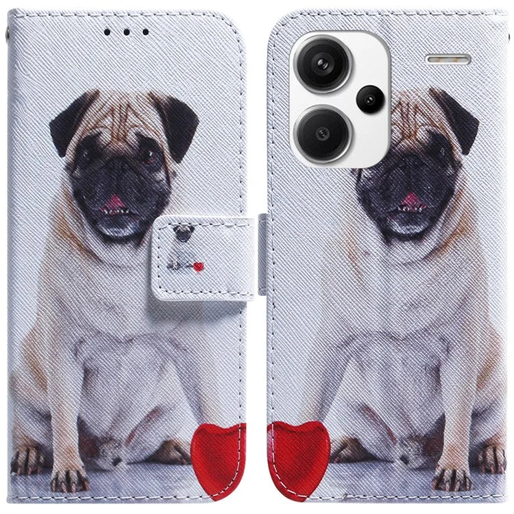 For Xiaomi Redmi Note 13 Pro+ 5G Flip Phone Cover Pattern Print Wallet Case