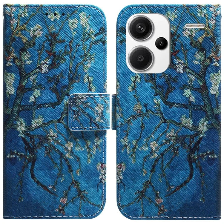 For Xiaomi Redmi Note 13 Pro+ 5G Flip Phone Cover Pattern Print Wallet Case