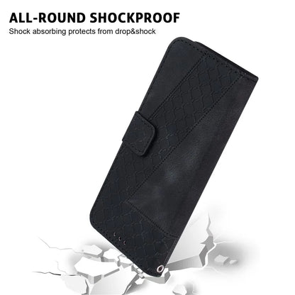 For Xiaomi Redmi Note 13 Pro 5G / Poco X6 5G Stand Card Slots Case 7-Shape Pattern PU Leather Phone Cover