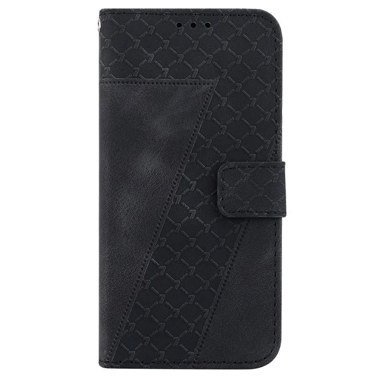 For Xiaomi Redmi Note 13 Pro 5G / Poco X6 5G Stand Card Slots Case 7-Shape Pattern PU Leather Phone Cover
