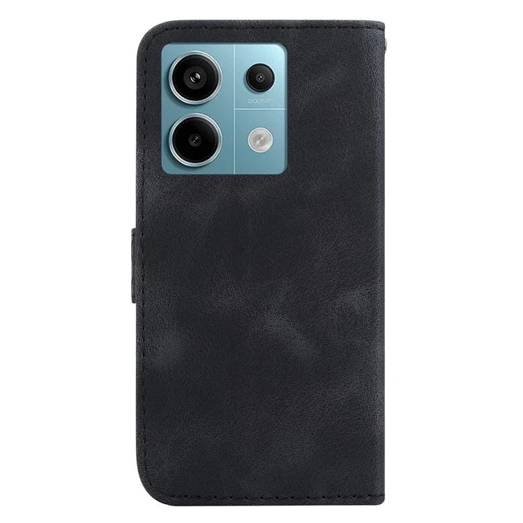 For Xiaomi Redmi Note 13 Pro 5G / Poco X6 5G Stand Card Slots Case 7-Shape Pattern PU Leather Phone Cover