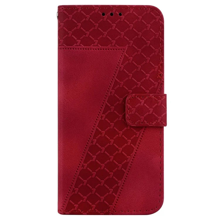 For Xiaomi Redmi Note 13 Pro 5G / Poco X6 5G Stand Card Slots Case 7-Shape Pattern PU Leather Phone Cover