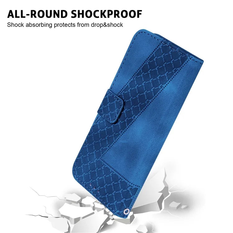 For Xiaomi Redmi Note 13 Pro 5G / Poco X6 5G Stand Card Slots Case 7-Shape Pattern PU Leather Phone Cover