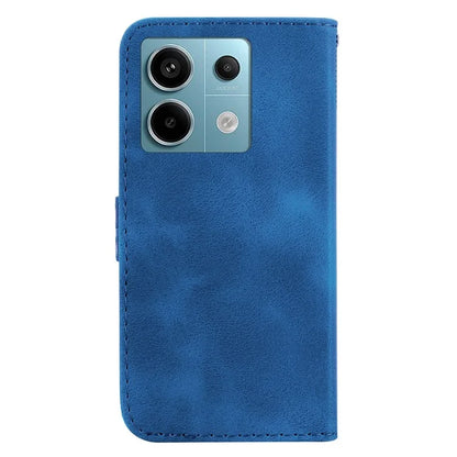 For Xiaomi Redmi Note 13 Pro 5G / Poco X6 5G Stand Card Slots Case 7-Shape Pattern PU Leather Phone Cover