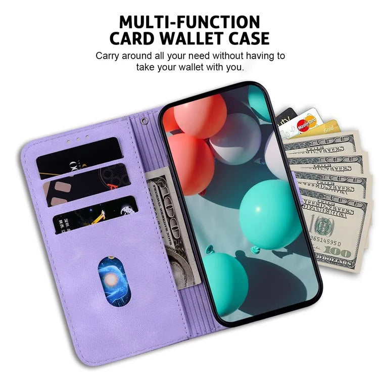For Xiaomi Redmi Note 13 Pro 5G / Poco X6 5G Stand Card Slots Case 7-Shape Pattern PU Leather Phone Cover