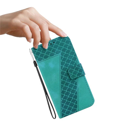 For Xiaomi Redmi Note 13 Pro 5G / Poco X6 5G Stand Card Slots Case 7-Shape Pattern PU Leather Phone Cover