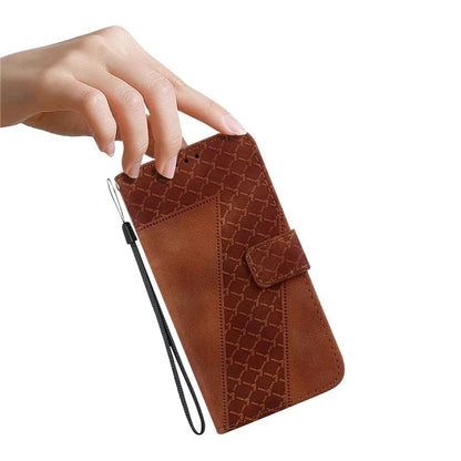 For Xiaomi Redmi Note 13 Pro 5G / Poco X6 5G Stand Card Slots Case 7-Shape Pattern PU Leather Phone Cover