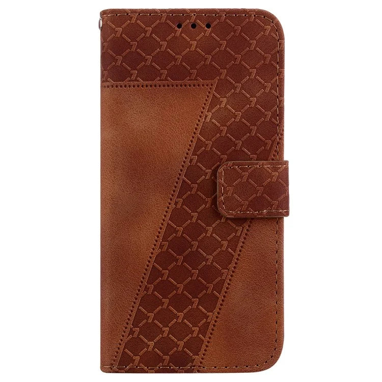 For Xiaomi Redmi Note 13 Pro 5G / Poco X6 5G Stand Card Slots Case 7-Shape Pattern PU Leather Phone Cover
