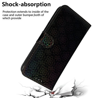 For Xiaomi Redmi Note 13 Pro 5G / Poco X6 5G Magnetic Case Dazzling Flower Phone Wallet Cover