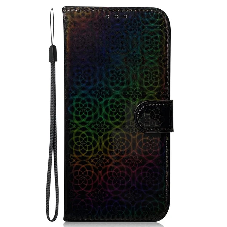 For Xiaomi Redmi Note 13 Pro 5G / Poco X6 5G Magnetic Case Dazzling Flower Phone Wallet Cover