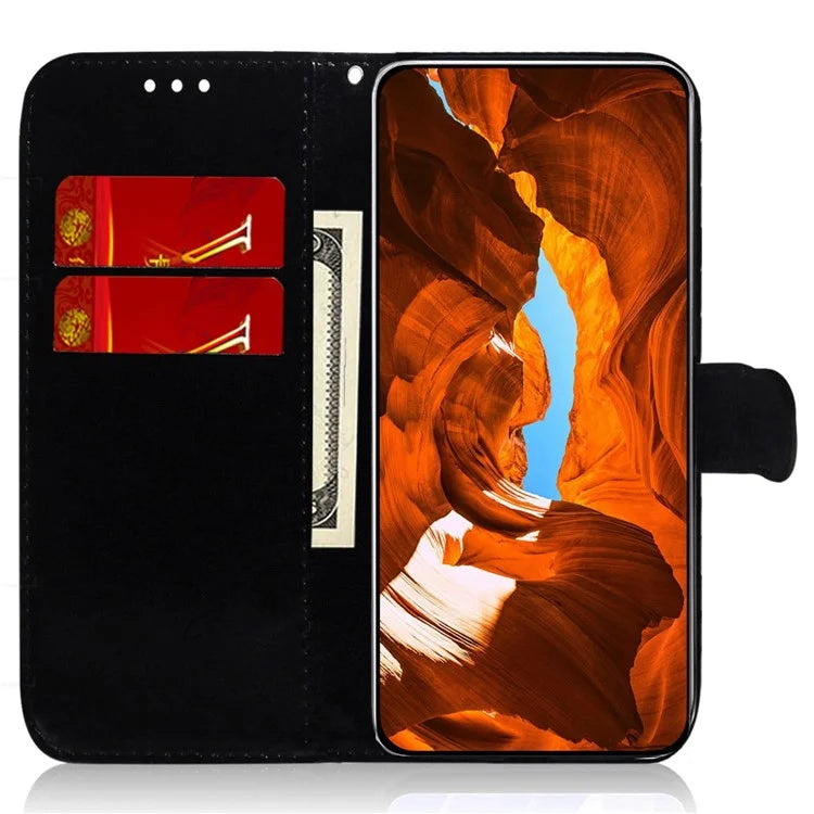 For Xiaomi Redmi Note 13 Pro 5G / Poco X6 5G Magnetic Case Dazzling Flower Phone Wallet Cover