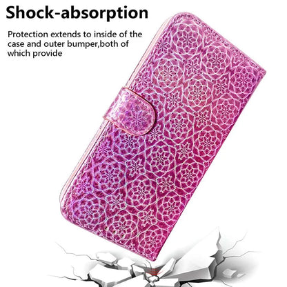 For Xiaomi Redmi Note 13 Pro 5G / Poco X6 5G Magnetic Case Dazzling Flower Phone Wallet Cover