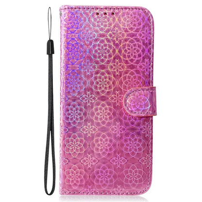 For Xiaomi Redmi Note 13 Pro 5G / Poco X6 5G Magnetic Case Dazzling Flower Phone Wallet Cover