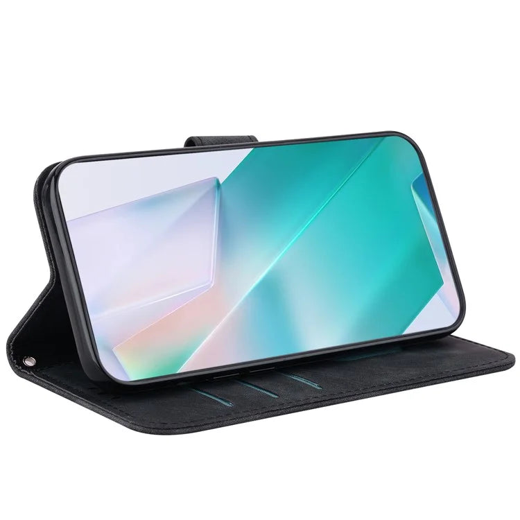For Xiaomi Redmi Note 13 Pro 5G / Poco X6 5G PU Leather Flip Cover Wallet Stand Tiger Pattern Phone Case
