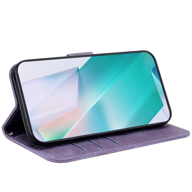 For Xiaomi Redmi Note 13 Pro 5G / Poco X6 5G PU Leather Flip Cover Wallet Stand Tiger Pattern Phone Case