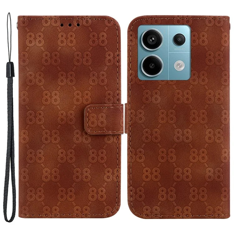 For Xiaomi Redmi Note 13 Pro 5G / Poco X6 5G Wallet Phone Case Double 8-Shape Leather Cover