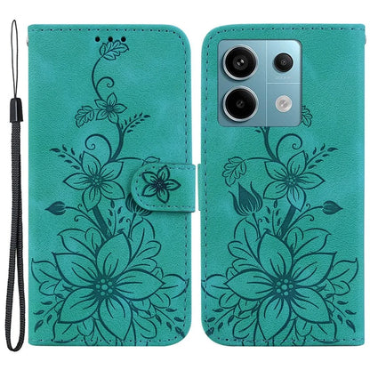 For Xiaomi Redmi Note 13 Pro 5G / Poco X6 5G Phone Cover Flower Wallet Leather Case with Card Holder