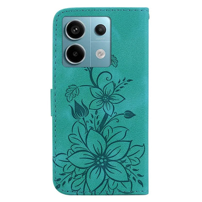 For Xiaomi Redmi Note 13 Pro 5G / Poco X6 5G Phone Cover Flower Wallet Leather Case with Card Holder