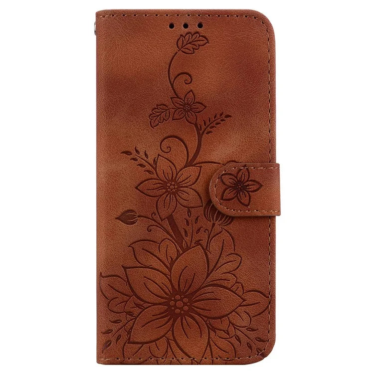 For Xiaomi Redmi Note 13 Pro 5G / Poco X6 5G Phone Cover Flower Wallet Leather Case with Card Holder