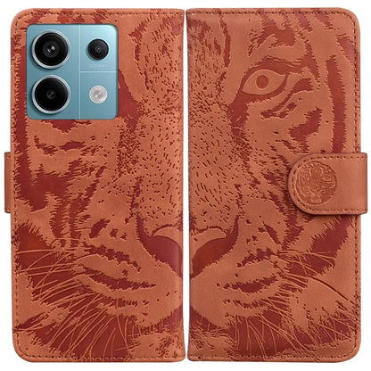 For Xiaomi Redmi Note 13 Pro 5G / Poco X6 5G Tiger Pattern Case PU Leather Stand Wallet Phone Cover