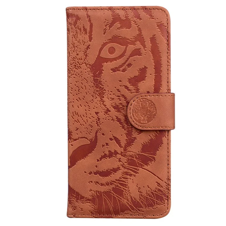For Xiaomi Redmi Note 13 Pro 5G / Poco X6 5G Tiger Pattern Case PU Leather Stand Wallet Phone Cover