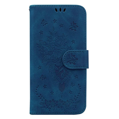 For Xiaomi Redmi Note 13 Pro 5G / Poco X6 5G Case Imprinted Rose Butterfly Phone Stand Cover