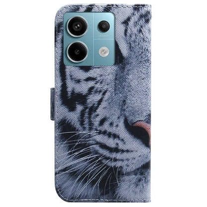 For Xiaomi Redmi Note 13 Pro 5G / Poco X6 5G Leather Case Stand Phone Cover 3D Creative Pattern Design