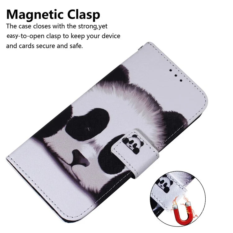 For Xiaomi Redmi Note 13 Pro 5G / Poco X6 5G Leather Case Stand Phone Cover 3D Creative Pattern Design